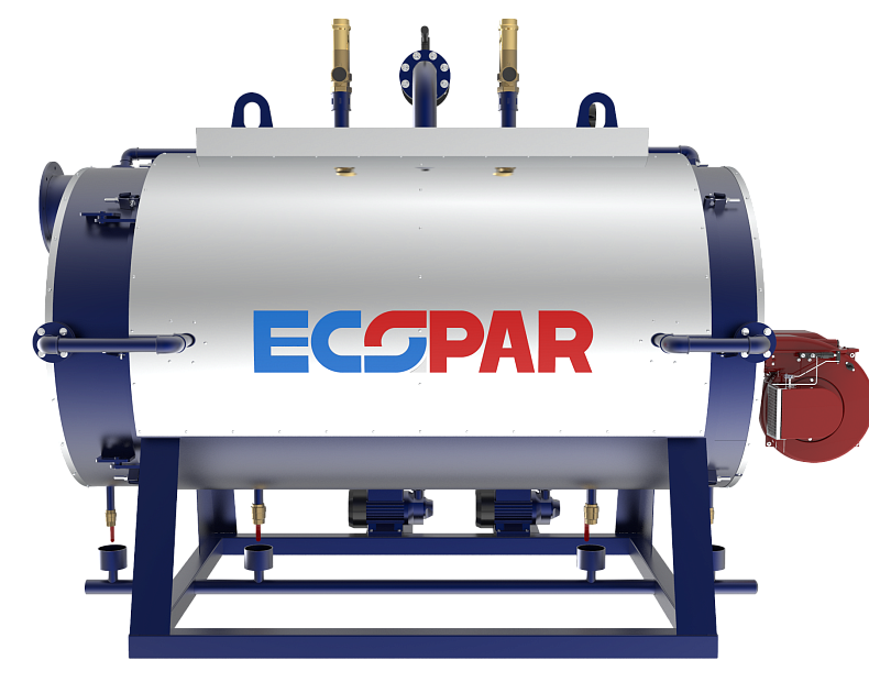 Трехходовой паровой котел ECO-PAR 0,7 бар 300 - 1000  кг/ч